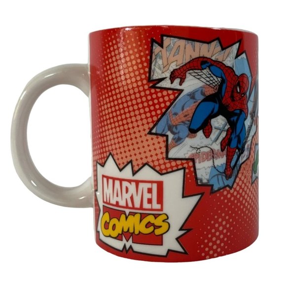 Marvel Comics Super-Hero Ceramic Mug Spiderman Hulk  Captain America 2014 zak - Picture 1 of 8